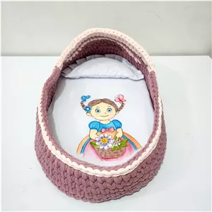 کریر تریکو عروسک به همراه تشک نقاشی شده