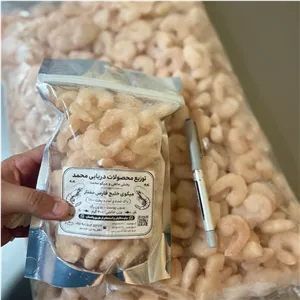 میگو شرکتی با بسته بندی فروشگاهی و طراحی برچسب رایگان
