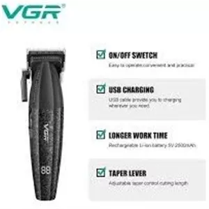 ماشین اصلاح وی جی آر مدل V-640C با تیغه سرامیکی