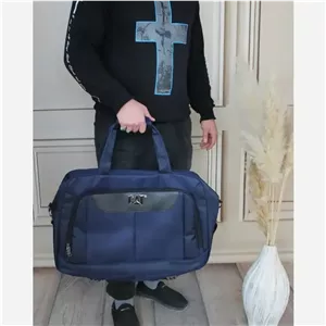 ساک ورزشی و اسپرت پارچهای با بند بلند و آستر ساتن ابعاد 20x40x58 سانتیمتر