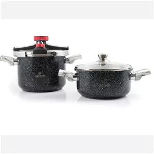 زود پز2قلوLIFE SMILE لایف اسمایل طرح شعله.مدلZDS-4+6M 
