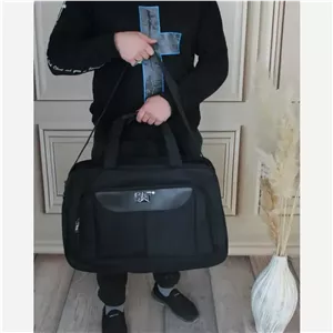 ساک ورزشی و اسپرت پارچهای با بند بلند و آستر ساتن ابعاد 20x40x58 سانتیمتر