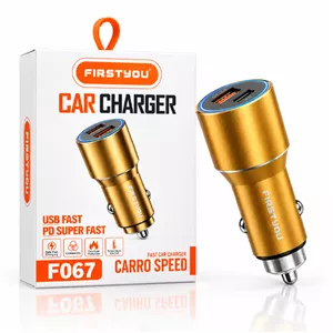 شارژر فندکی 48 وات دو پورت فرست یو مدل F067