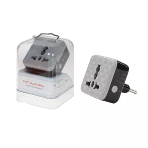 تبدیل برق 3 به 2 تایمردار AZR مدل M120 - مشکی (گارانتی شش ماهه AZR)