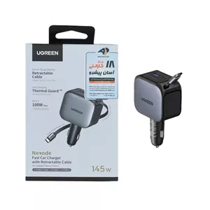 شارژر فندکی PD و فست سه پورت UGREEN 145W مدل Nexode EC604-55910B