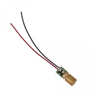 لیزر کوچک برنجی 5mW-3V نقطه ای قرمز (قطر 5 میل) مدل 1