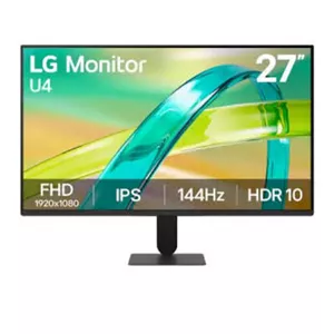 مانیتور 27 اینچ ال جی مدل 27U411B-B با وضوح Full HD، پنل IPS و نرخ بهروزرسانی 144 هرتز