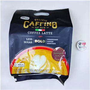 قهوه فوری دلزیو کافینو Delizio Caffino مدل کافه لاته کم شکر Coffee Latte Less Sugar پک 20 عددی