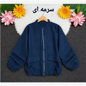 بامبر جکت فلونزی ضخیم گرم مناسب پاییز اسپرت روزمره مدل زیپدار با جیب