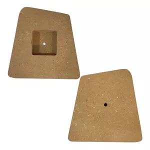 بیس MDF ساعت رومیزی ذوزنقه ساده 16 در 15 سانت