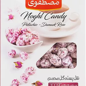 نقل پسته گل محمدی 300گرم