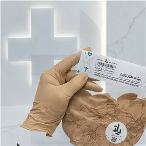 دستکش نیتریل کرمی (16 عدد)
