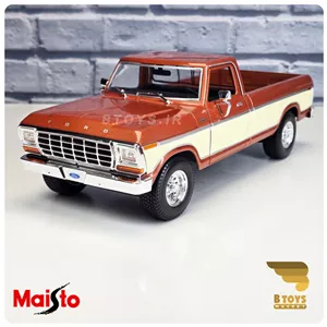 ماکت فورد پیکاپ اف150 قهوه ای 1979مایستو(Ford f150 pickup 1979 Maisto) 
