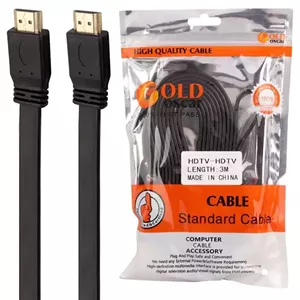 کابل 3 متری HDMI فلت گلد اسکار Gold Oscar