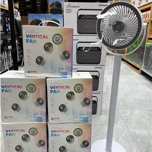 پنکه شارژی ایستاده و رومیزی مدل S34 VERTICAL FAN (فروش عمده پک های 2 عددی)