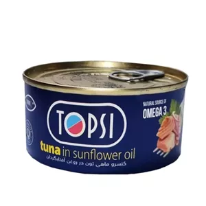 تن ماهی در روغن آفتابگردان تاپ سی 180 گرم