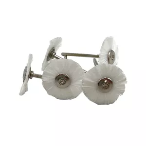 فرچه پلاستیکی مینیاتوری مدل تخت سفید مجموعه 5 عددی shga