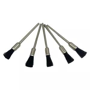 فرچه پلاستیکی مینیاتوری جارویی مشکی مجموعه 5 عددی shga