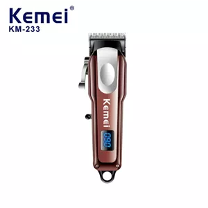ماشین اصلاح مو و ریش کیمی مدل Kemei KM-233 با نمایشگر LCD و شارژ USB