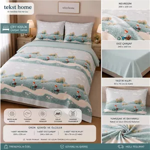 کاور دو نفره فیروزه اورجینال تکست هومtekst home