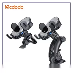 هولدر و شارژر وایرلس 15 وات مک دودو Mcdodo Dual Coil Wireless Charger Car Mount CH-1600