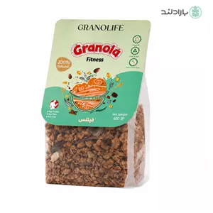 گرانولا پروتئینی فیتنس حاوی موز و بادام زمینی گرانولایف - 650 گرم