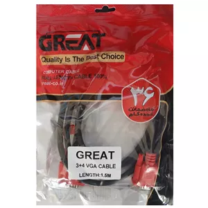 کابل vga GREAT 3+4 1.5m