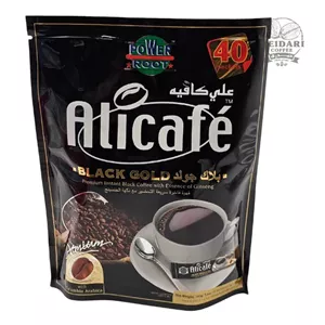 پودر قهوه علی کافه بلک گولد  AliCafe  _ تعداد 40 عددساشه 2.5 گرمی