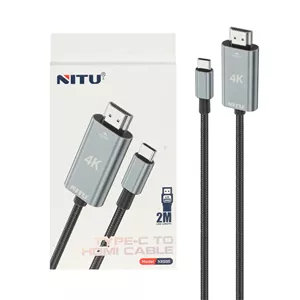 کابل 2 متری Nitu Type-C To HDMI مدل NH105