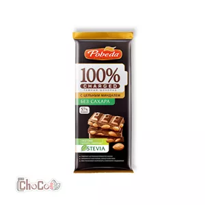 شکلات تخته ای پوبدا فندق کامل 57٪Pobeda no sugar added
