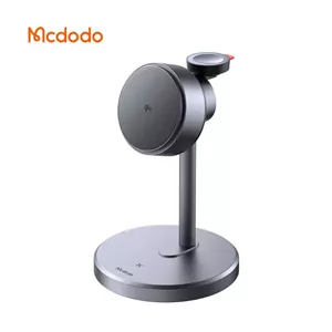 استند شارژر وایرلس 3 کاره 22.5 وات مک دودو Mcdodo CH-2462 Qi2 به همراه آداپتور 30 وات