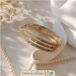 النگو طلاروس مدل دیبا (3 عددی)