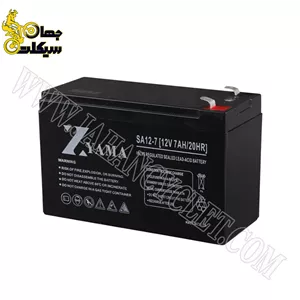 خرید باتری ماشین شارژی 12V7AH مارک ZYAMA