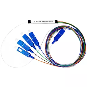 اسپلیتر فیبر نوری 1 به 4 قلمی PLC splitter 1×4 sc upc