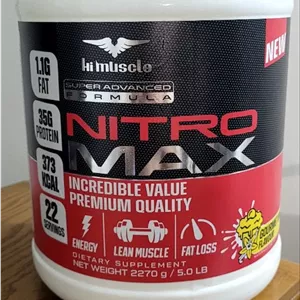 گینر نیترو مکس، هایماسل 2.27 کیلوگرم (اصل آلمان)Hi-Muscle Nitro Max Gainer 2.27kg