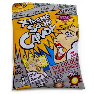 آبنبات فوق ترش xtreme sour candy طعم پرتقال