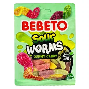 پاستیل شکری SOUR WORMS ببتو (80 گرم)
