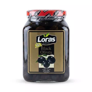 زیتون سیاه لوراس اصلLoras Black Olivesوزن 900 گرم