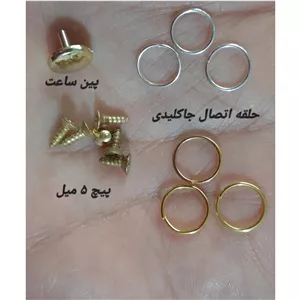 پین ساعت، پیچ ، حلقه اتصال