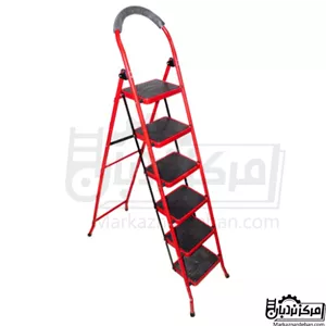 نردبان پله پهن خانگی 6 پله پس کرایه