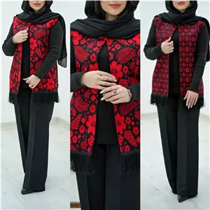 جلیقه زنانه ریشدار فرحزاد