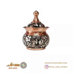 قندان توپی بدون پایه نقرهکوب گلمرغ