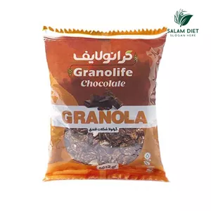 گرانولا وگان شکلاتی فندق و نارگیل ساشه ای 50 گرمی