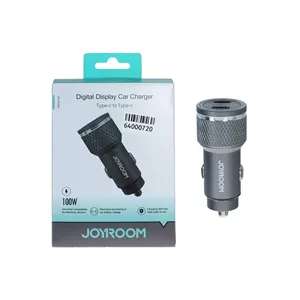 شارژر فندکی PD و فست دو پورت Joyroom مدل JR-CCD06 100W - نقره ای - ASP (گارانتی شش ماهه آروین)