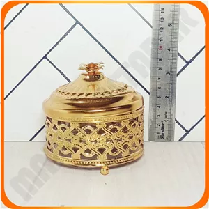 قندان گرد طلایی موج زومبا
