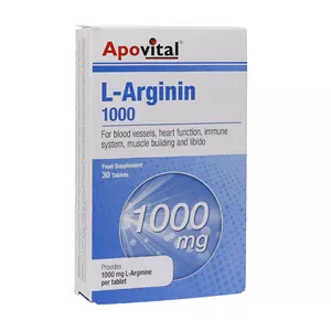 قرص ال آرژنین 1000 میلی گرم آپوویتال 30 عددی