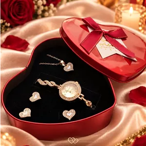 سرویس و ساعت مارک الینا همراه جعبه فلزی 10508302