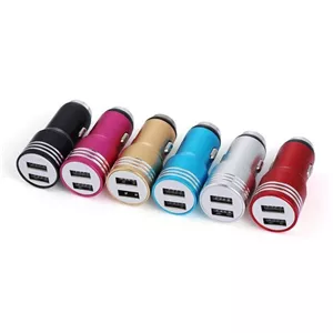 شارژر فندکی (مشکی رنگ) دارای 2 پورت USB مدل 1