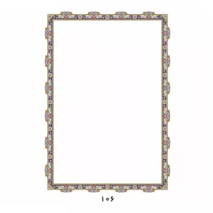 کاغذ تذهیب مدل ابر و باد A4 گلاسه مات 120 گرم کد 106 بسته 100 عددی مدل 1