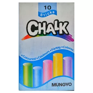 گچ رنگی تخته سیاه چالک (CHALK) بسته 10 رنگ مدل 2 